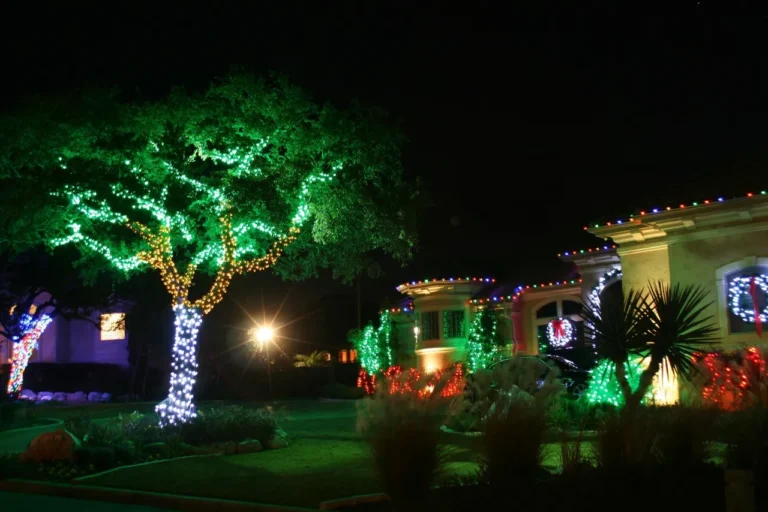 Residential christmas lighting installation